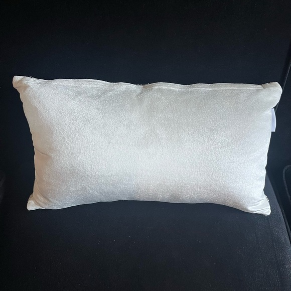 Artistic Accents Shimmering Beaded Lumbar Pillow 12”x20” Throw pillow - Picture 3 of 9